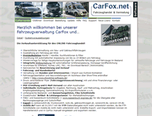 Tablet Screenshot of carfox.net